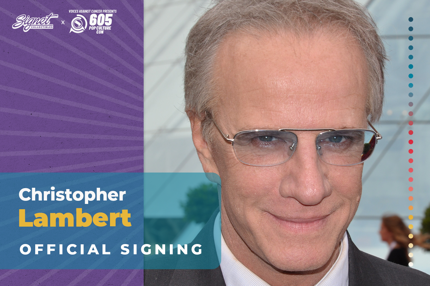 Christopher Lambert Autograph Pre-Order - Voices Against Cancer