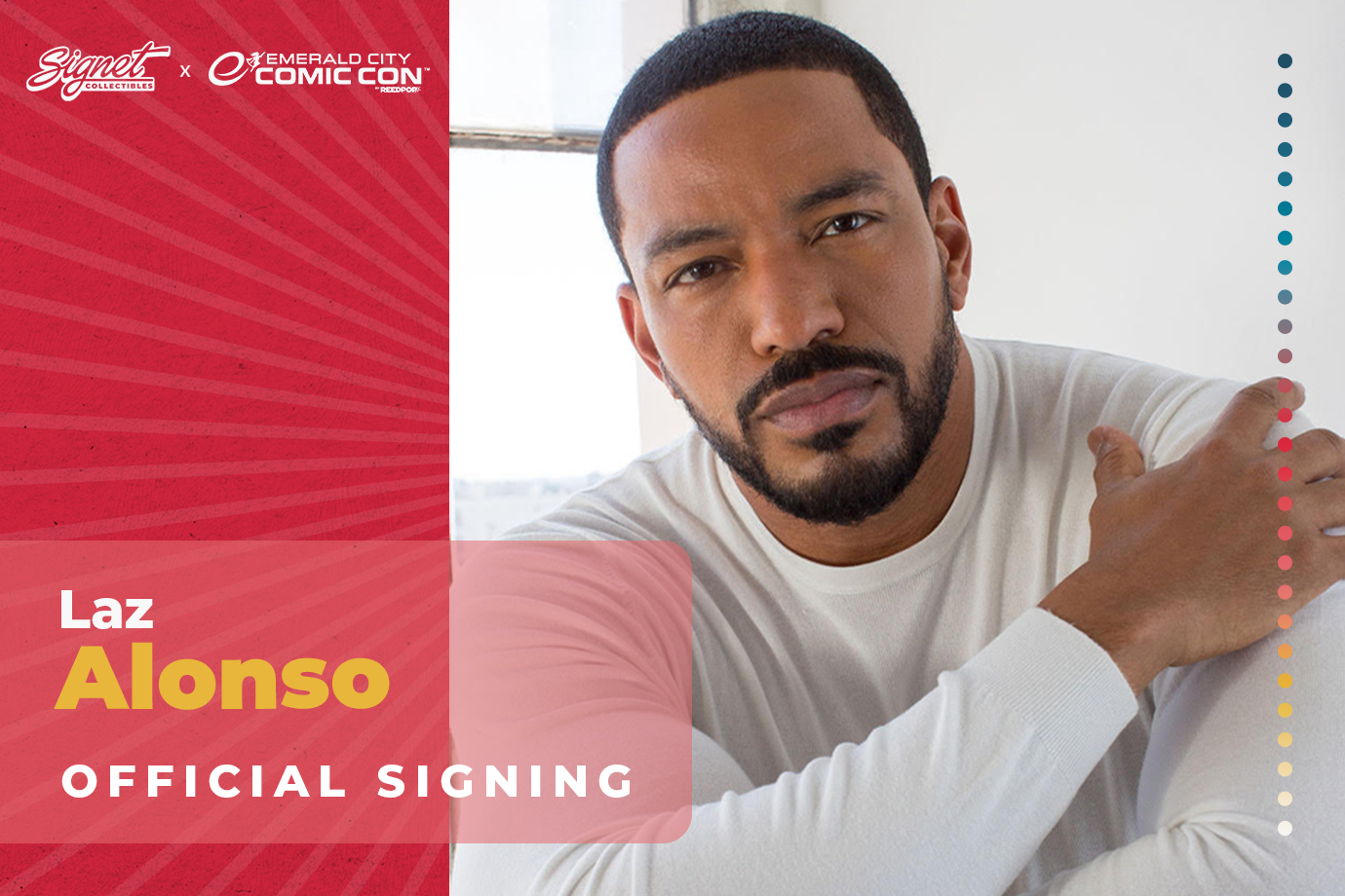 Laz Alonso Autograph Pre-Order - ECCC