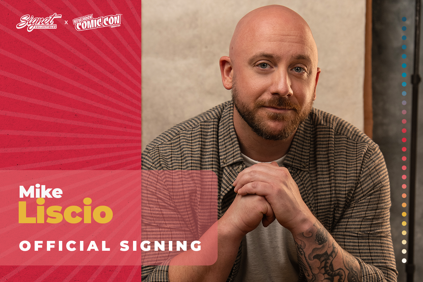 Mike Liscio Autograph Pre-Order - New York Comic Con