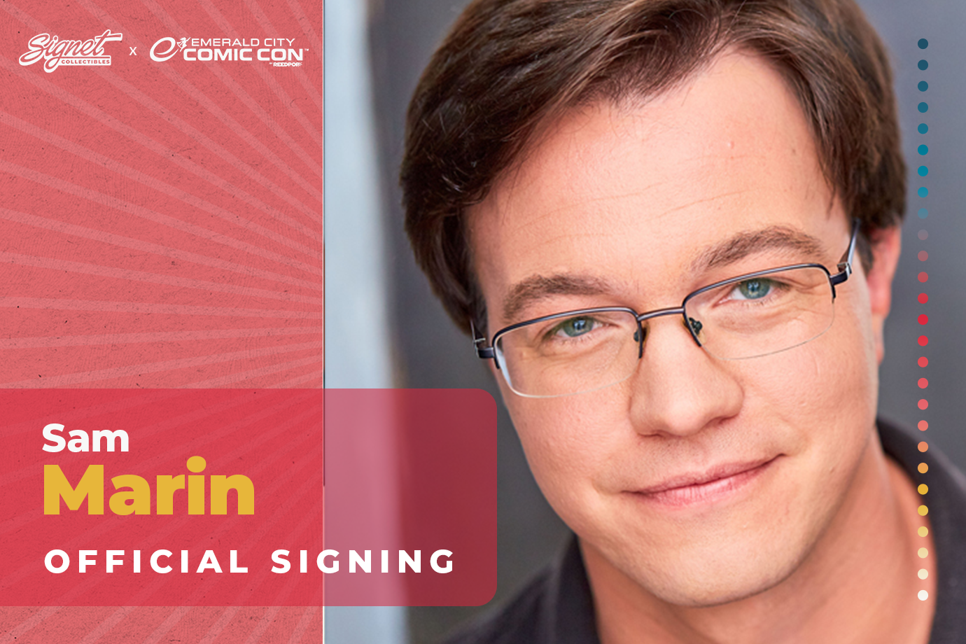 Sam Marin Autograph Pre-Order - ECCC