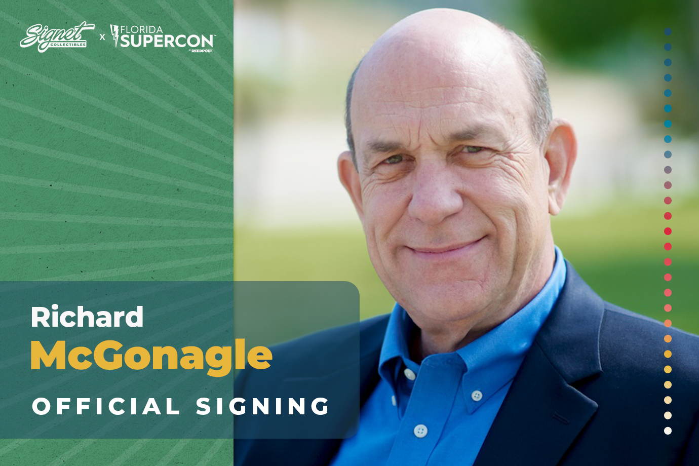 Richard McGonagle Autograph Pre-Order - Supercon