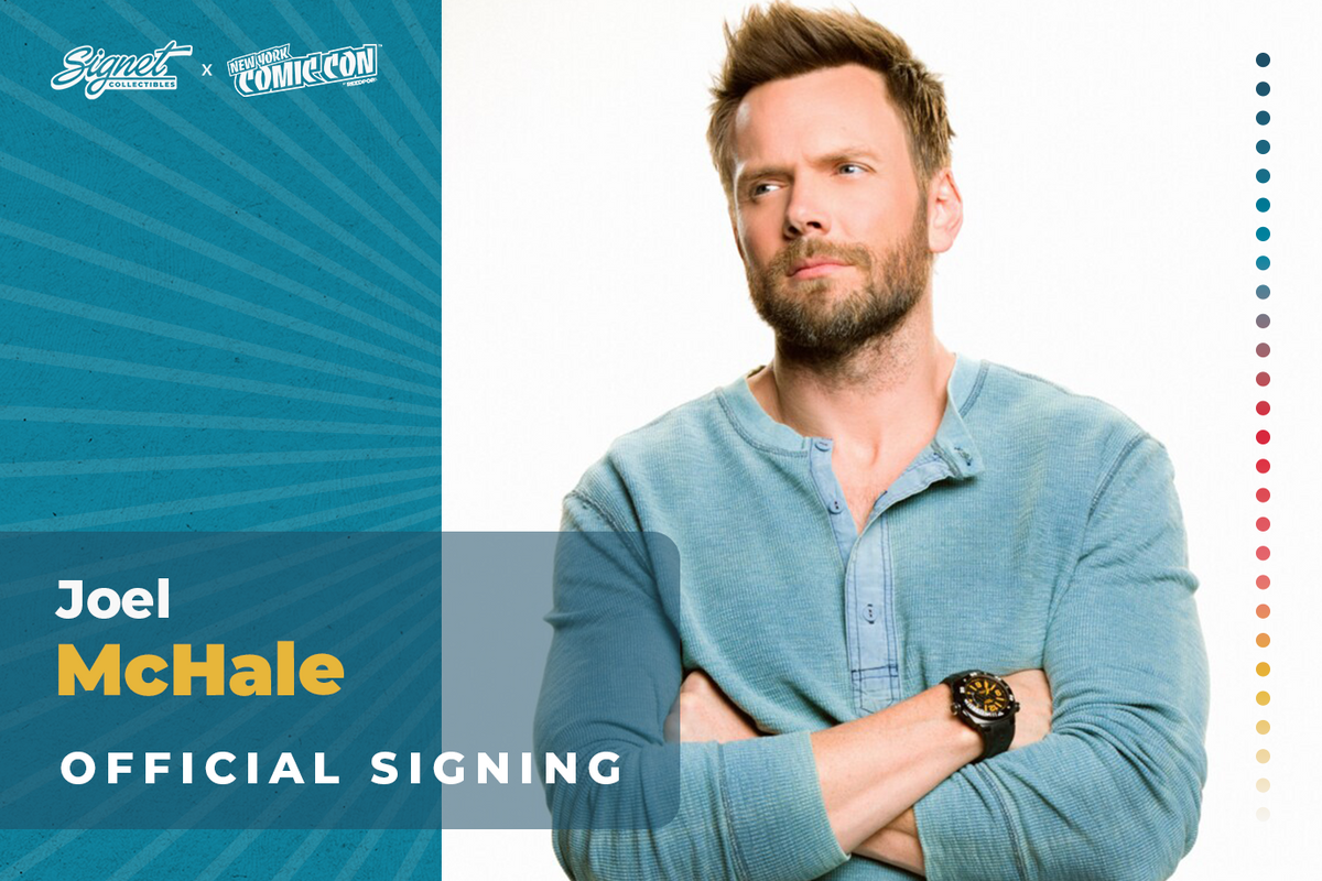 Joel McHale Autograph Pre-Order - New York Comic Con