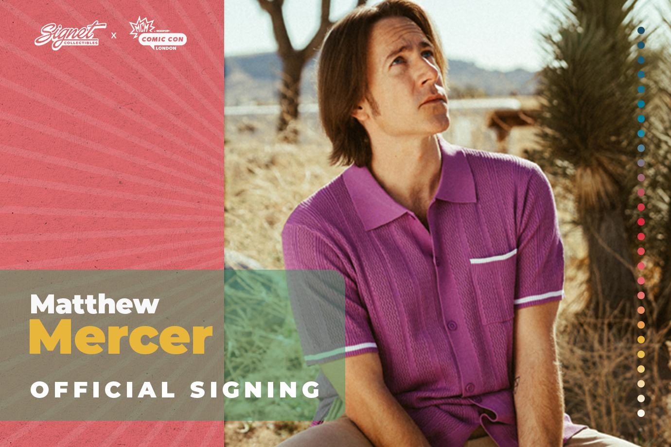 Matthew Mercer Autograph Pre-Order - MCM London October