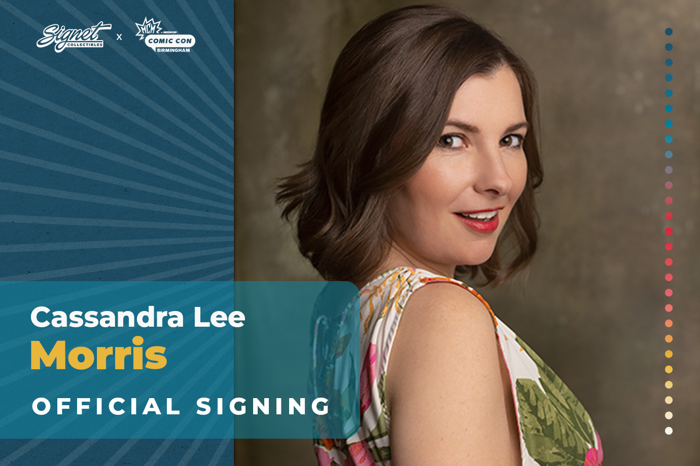 Cassandra Lee Morris Autograph Pre-Order - MCM Birmingham