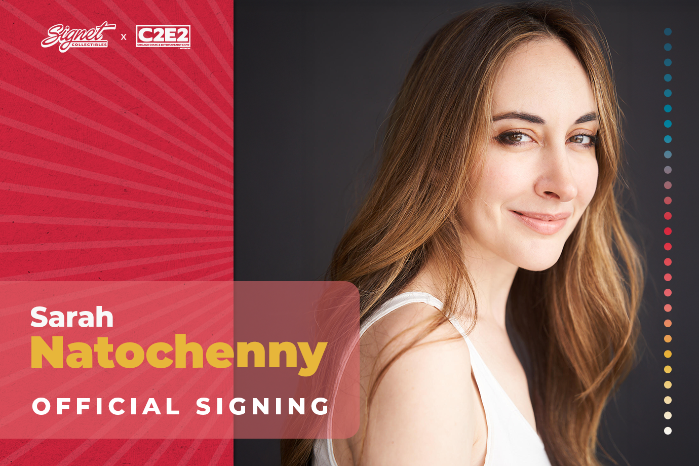 Sarah Natochenny Autograph Pre-Order - C2E2