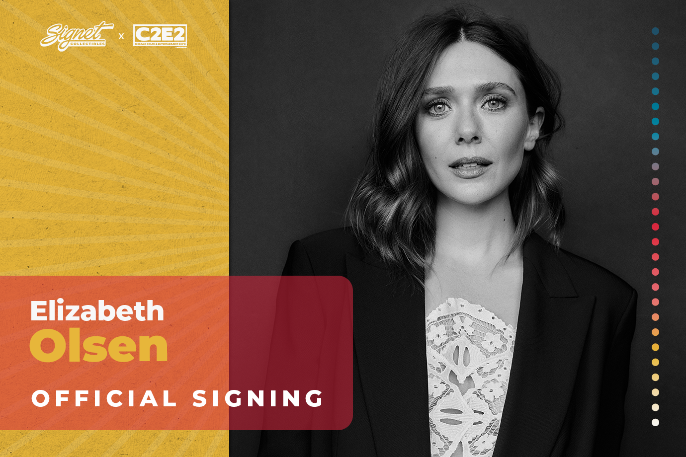 Elizabeth Olsen Autograph Pre-Order - C2E2