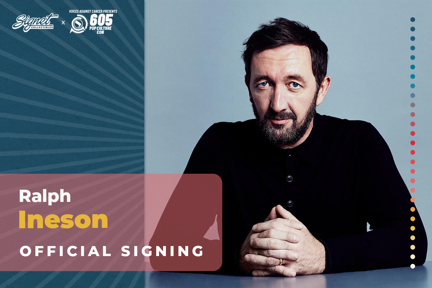 Ralph Ineson Autograph Pre-Order - Voices Against Cancer
