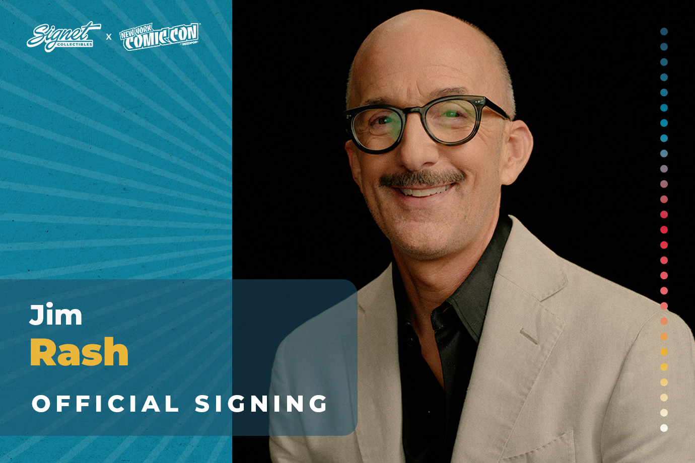 Jim Rash Autograph Pre-Order - New York Comic Con