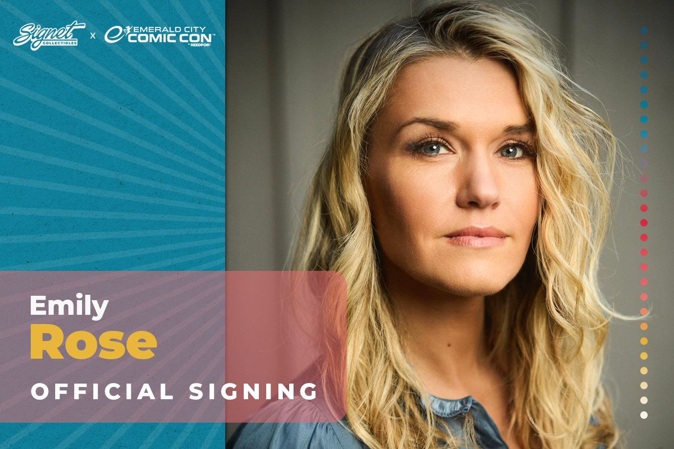 Emily Rose Autograph Pre-Order - ECCC
