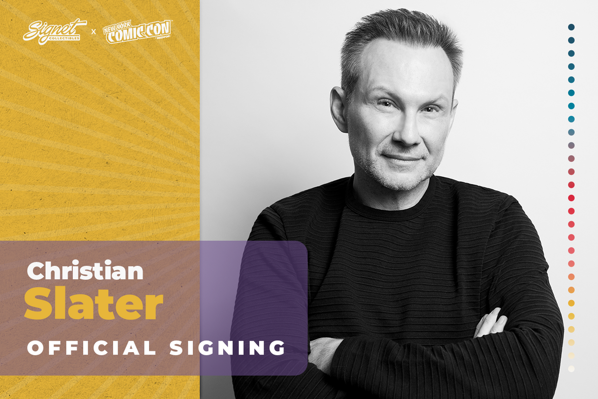 Christian Slater Autograph Pre-Order - New York Comic Con