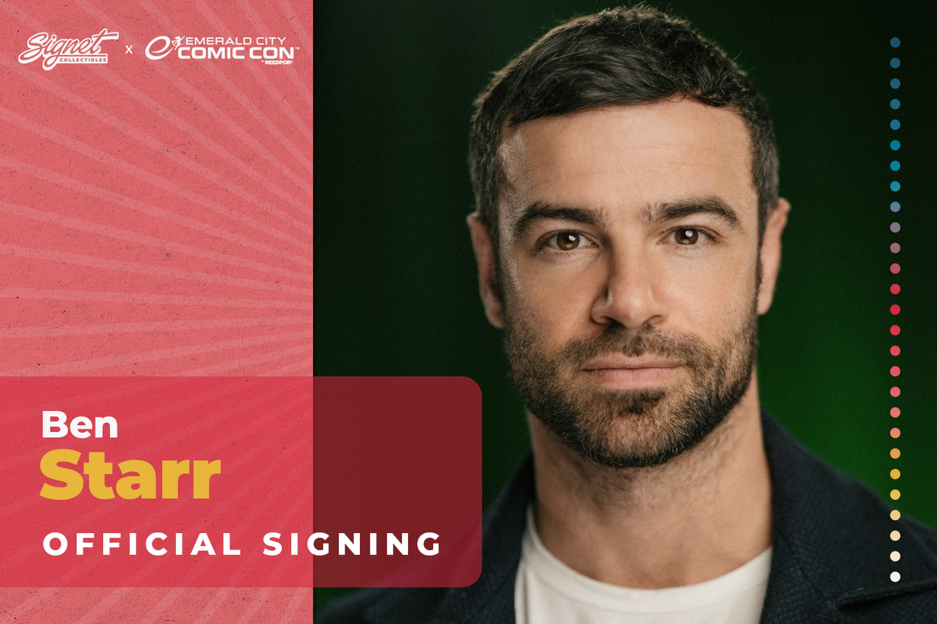 Ben Starr Autograph Pre-Order | Official Signing | ECCC – Signet ...