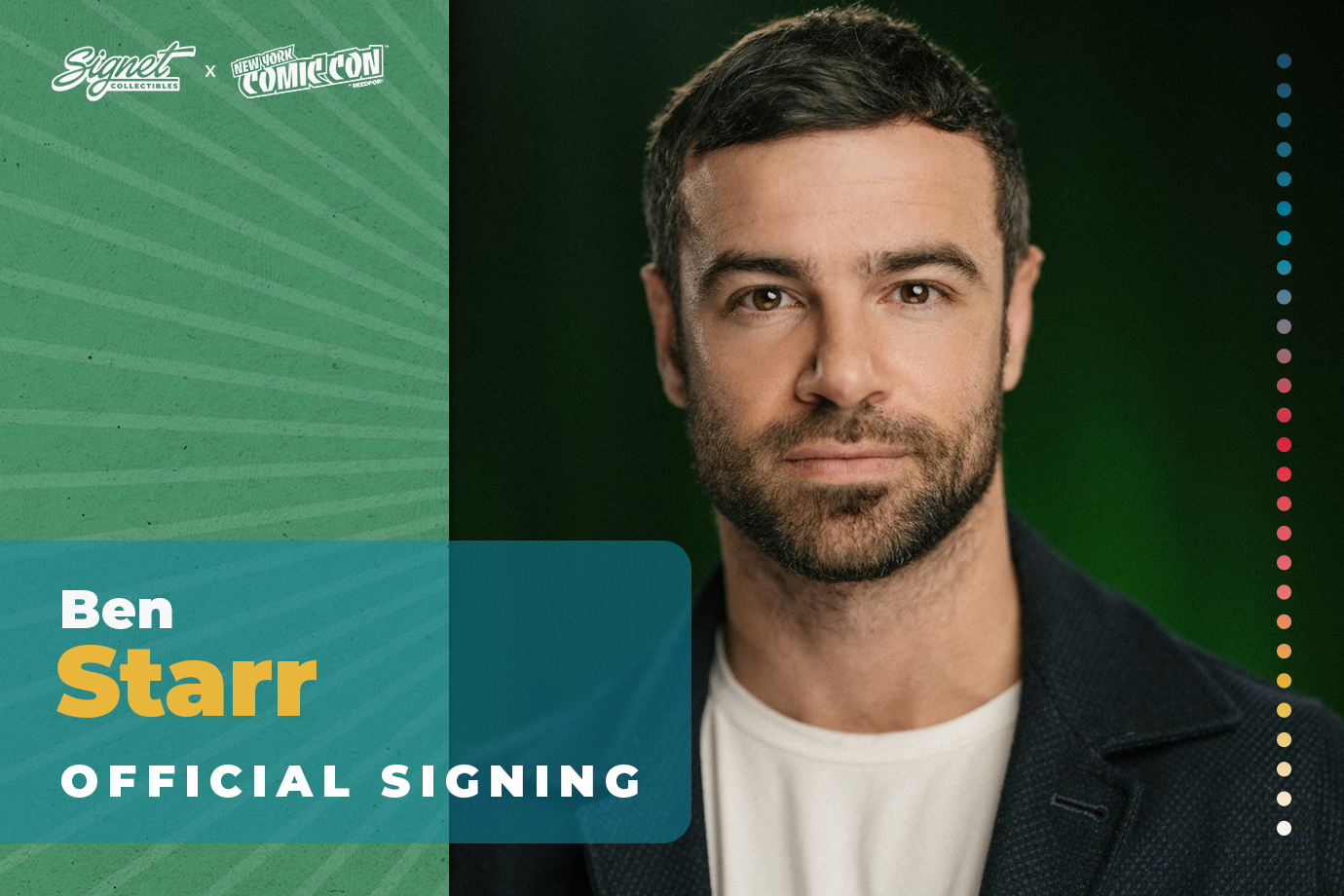 Ben Starr Autograph Pre-Order - New York Comic Con