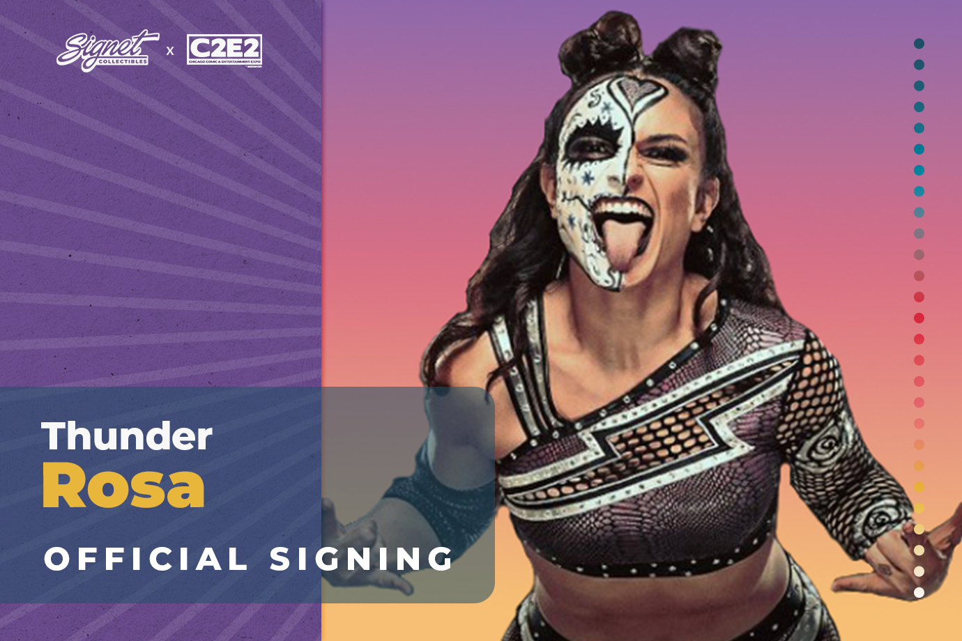 Thunder Rosa Autograph Pre-Order - C2E2