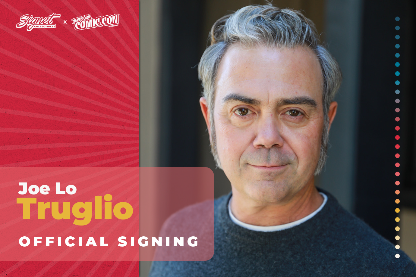Joe Lo Truglio Autograph Pre-Order - New York Comic Con