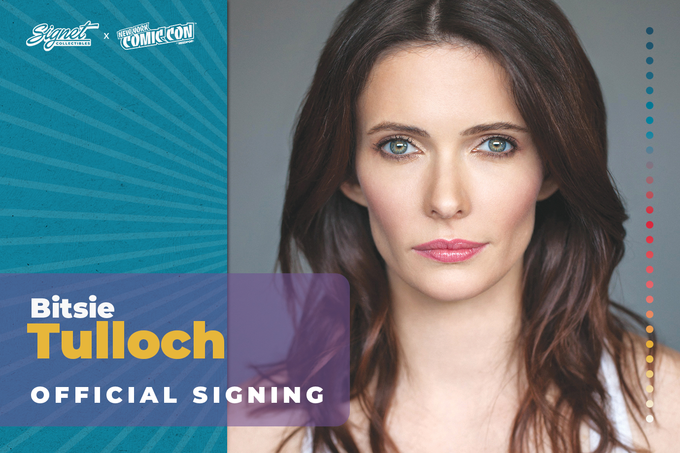 Elizabeth Tulloch Autograph Pre-Order - New York Comic Con