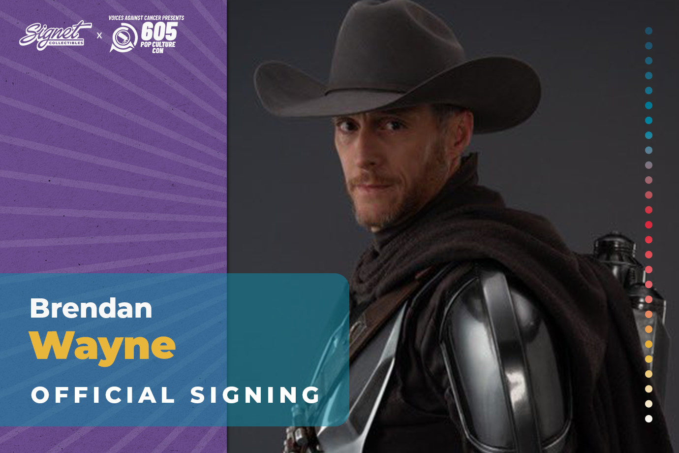 Brendan Wayne Autograph Pre-Order - Voices Against Cancer